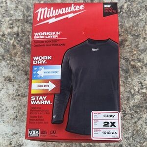 Milwaukee Black Workskin Base Layer Shirt